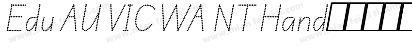 Edu AU VIC WA NT Hand字体转换